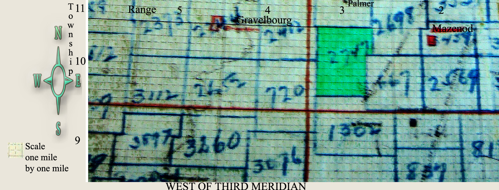 Marquette School District 2747, 1910-1970, south west section 33 township 10 range 3 west of the third meridian, near Gravelbourg south west section 1 township 11 range 5 west of the third meridian,     